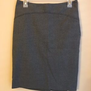 The Limited Collection Gray Flannel Pencil Skirt